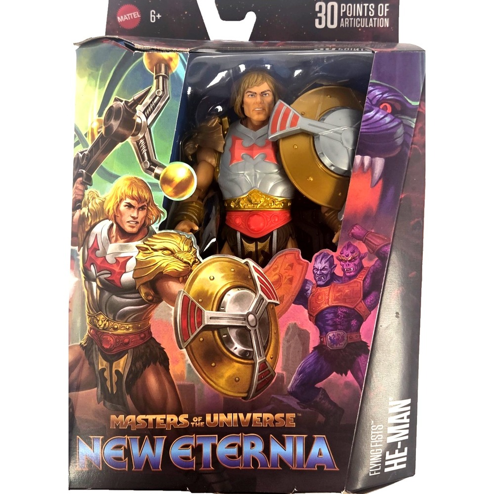 Mattel Masters Universe New Eternia Flying Fists He-Man 6 Inch Figure MOTU New